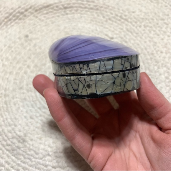 Purple Shell Jewelry Trinket Container - Picture 11 of 12
